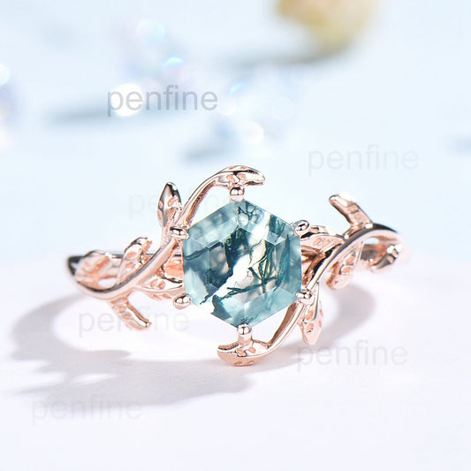 A Complete Guide To Buying Moss Agate Engagement Ring