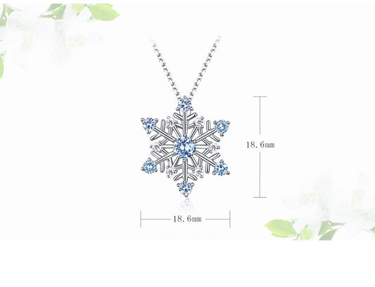 Romantic Snowflake Pendant Sweet Six Pointed Star Ornament - PENFINE