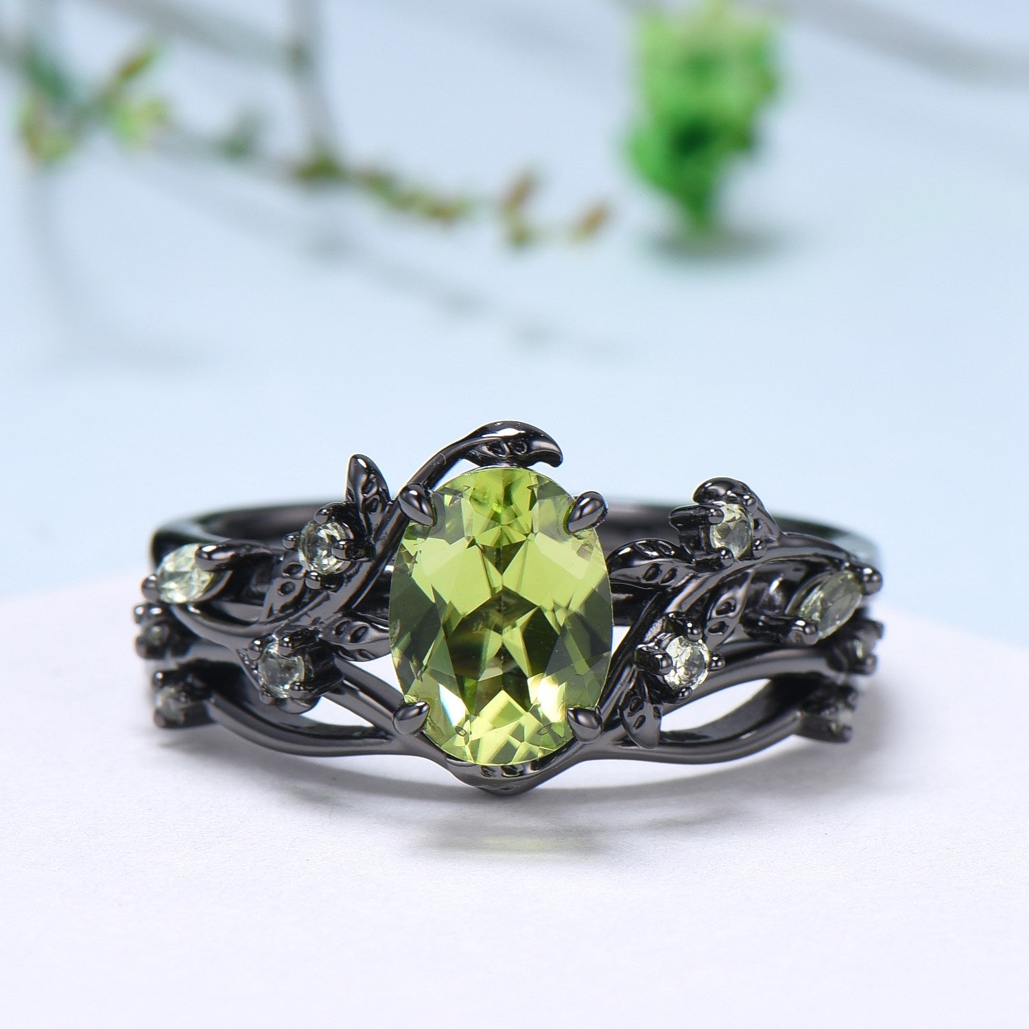 Unique Freeform Peridot hotsell Ring Round Shaped 5 mm Engagement Ring August Birthstone Ring