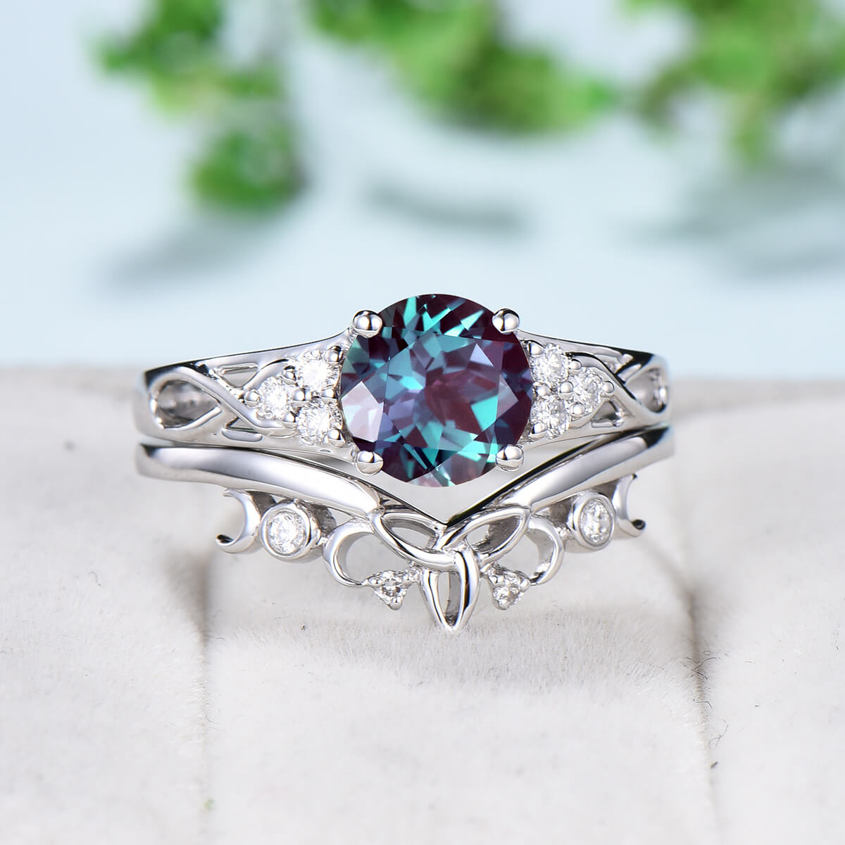 Alexandrite and silver cheapest ring