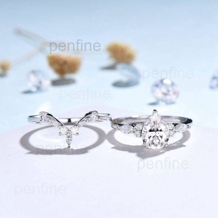 moissanite bridal sets