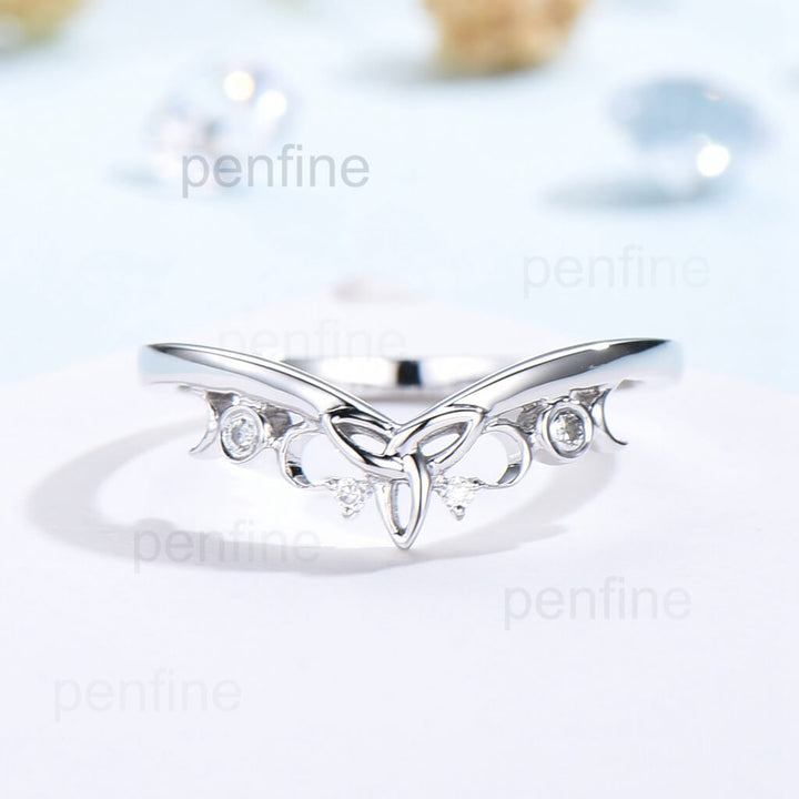 Art Deco Alexandrite Engagement Ring Set Vintage 2pcs - PENFINE