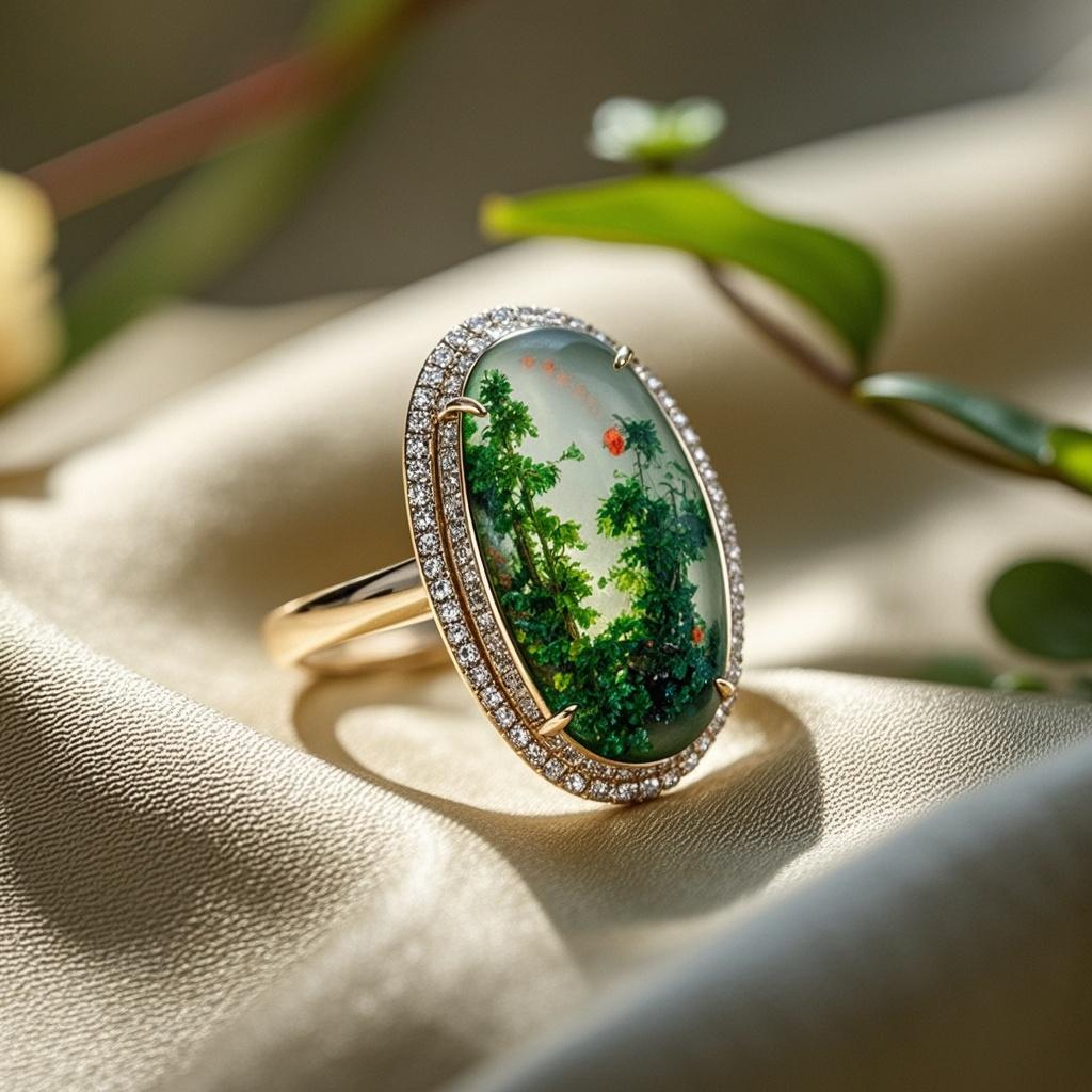 is moss agate good for engagement rings​