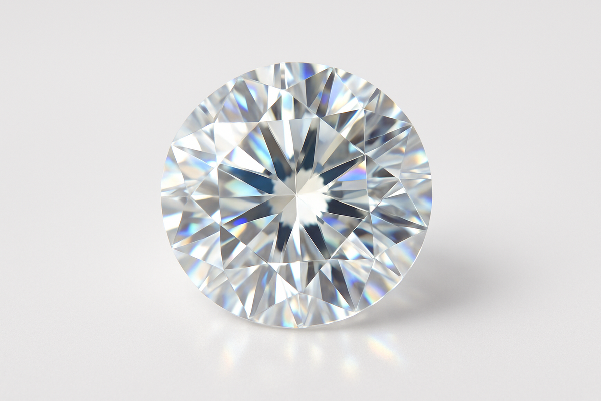 Round Cut Moissanite Rings