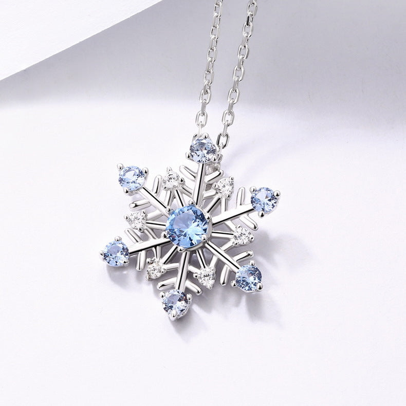 Romantic Snowflake Pendant Sweet Six Pointed Star Ornament - PENFINE