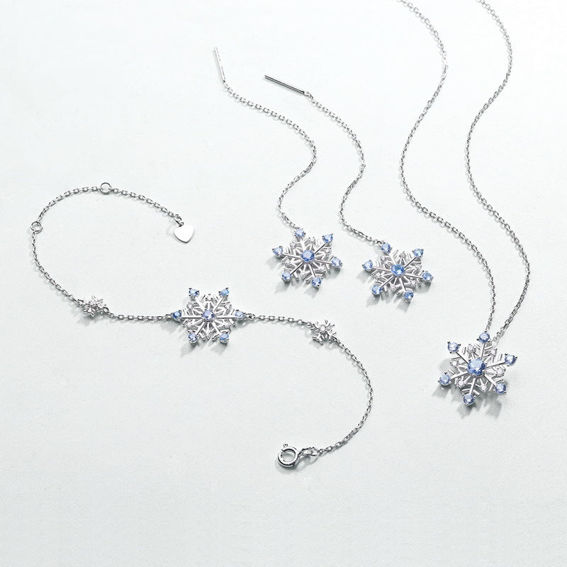 Romantic Snowflake Pendant Sweet Six Pointed Star Ornament - PENFINE