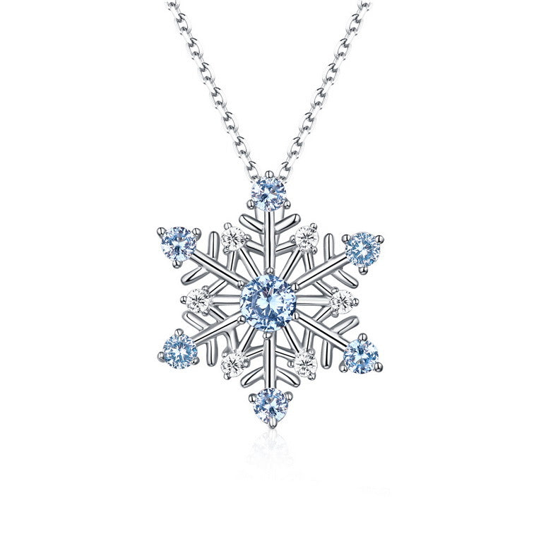 Romantic Snowflake Pendant Sweet Six Pointed Star Ornament - PENFINE