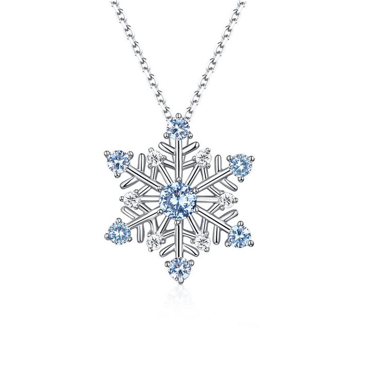 Romantic Snowflake Pendant Sweet Six Pointed Star Ornament - PENFINE