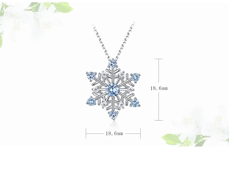 Romantic Snowflake Pendant Sweet Six Pointed Star Ornament - PENFINE