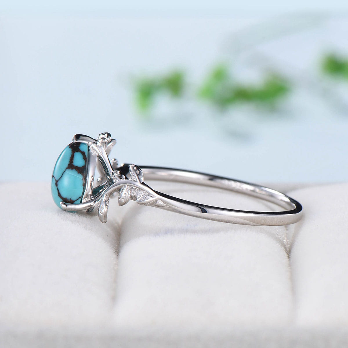 TEARDROP TURQUOISE COCKTAIL RING – Crystals Harmony