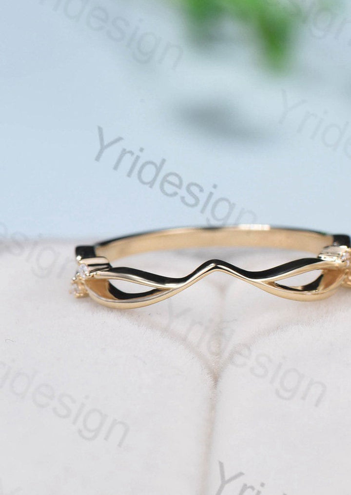 Nature Inspired black gold oval moissanite wedding ring set cluster branch leaf engagement ring vintage anniversary promise gift for fiancee - PENFINE