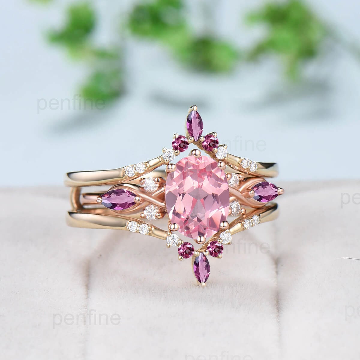 Vintage PINK online bling set