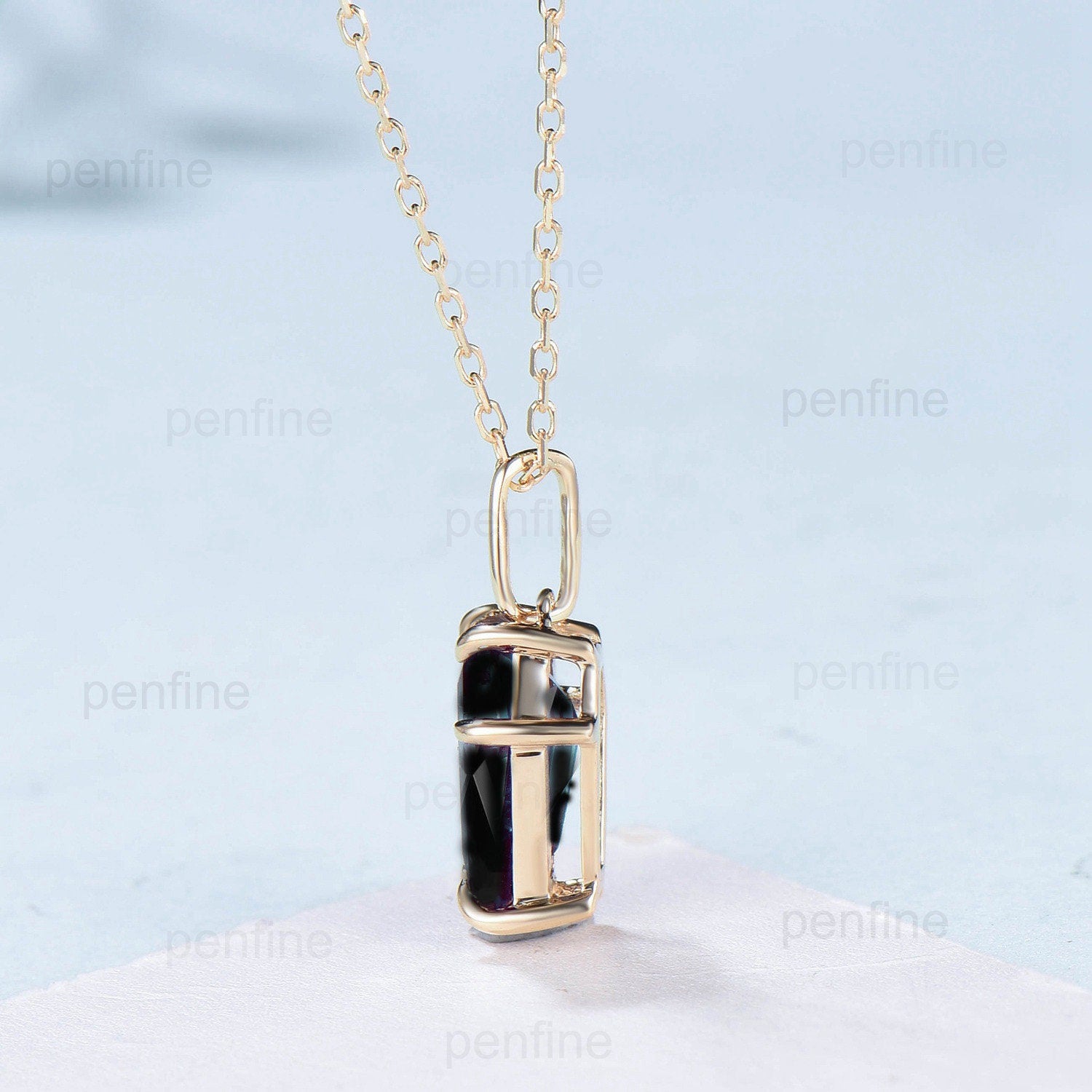 18K Gold Pendant-Black Onyx Pendant-18K outlets Rose Gold Pendant-Gold Minimalist Pendant-10k Rose Gold Pendant-Solid Gold Pendant-Women's Pendant