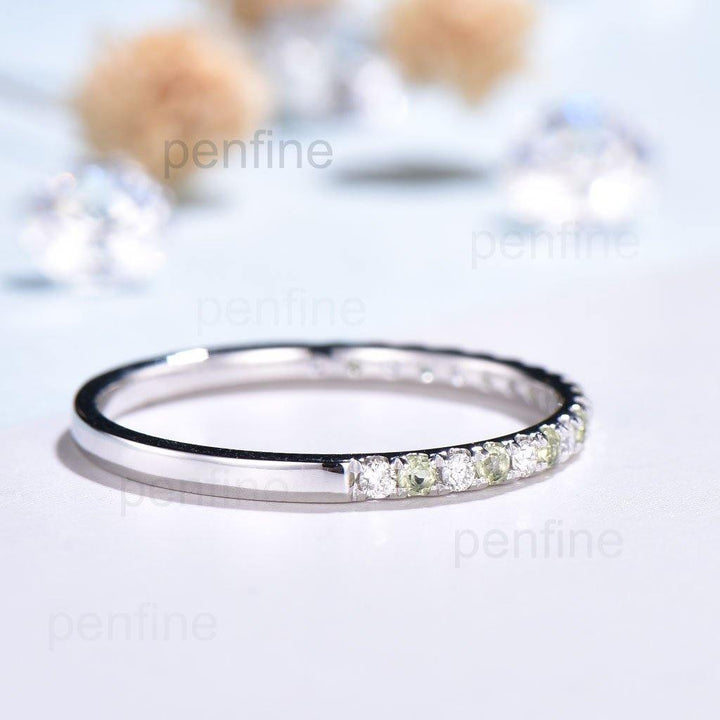 white gold wedding band