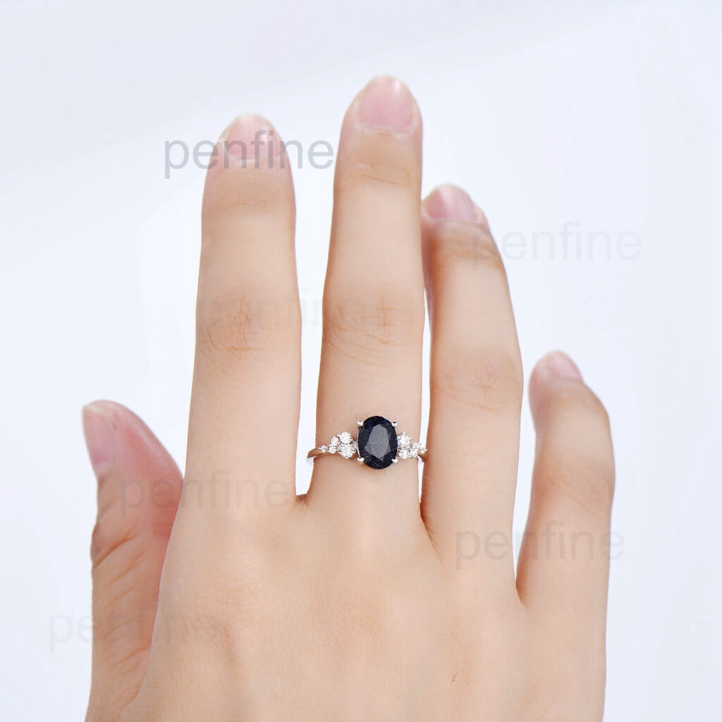 Galaxy Star Blue Ring