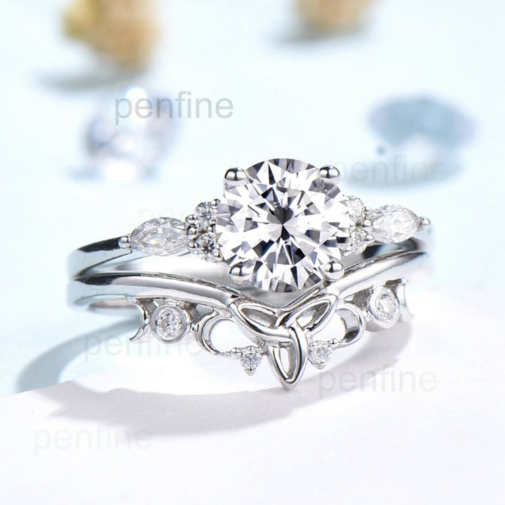 moissanite wedding sets