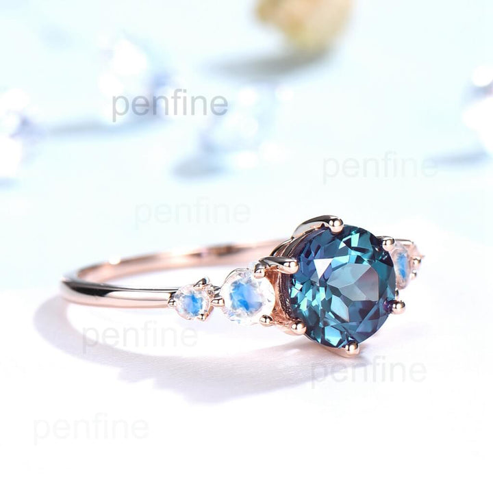 June Birthstone engagement ring