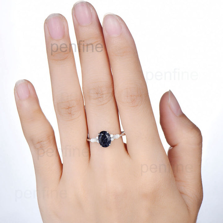 Blue Sandstone ring