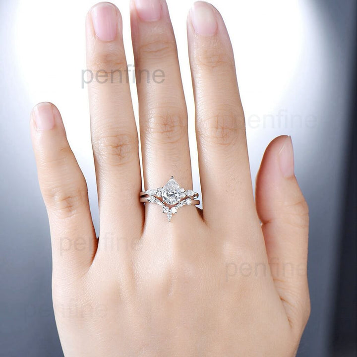 moissanite bridal ring sets