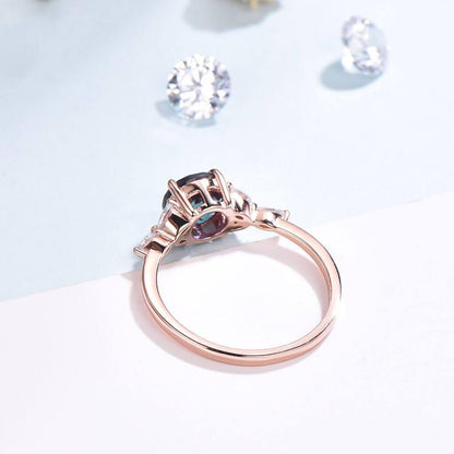 lexandrite diamond ring