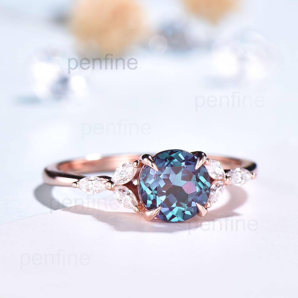 alexandrite promise ring