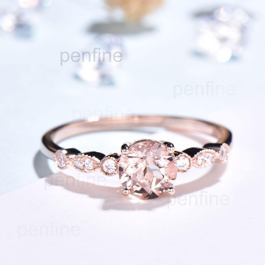 morganite engagement ring cheap