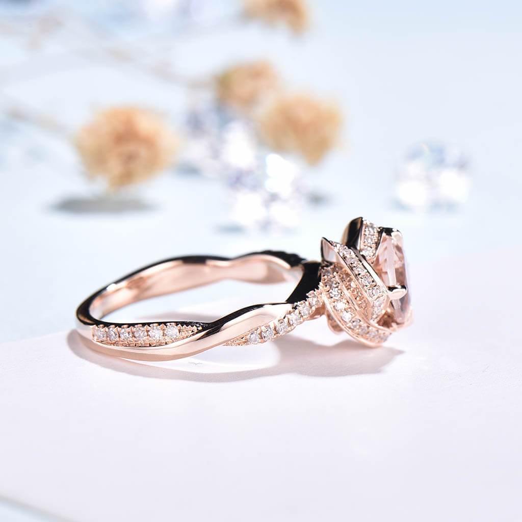 vintage morganite rings