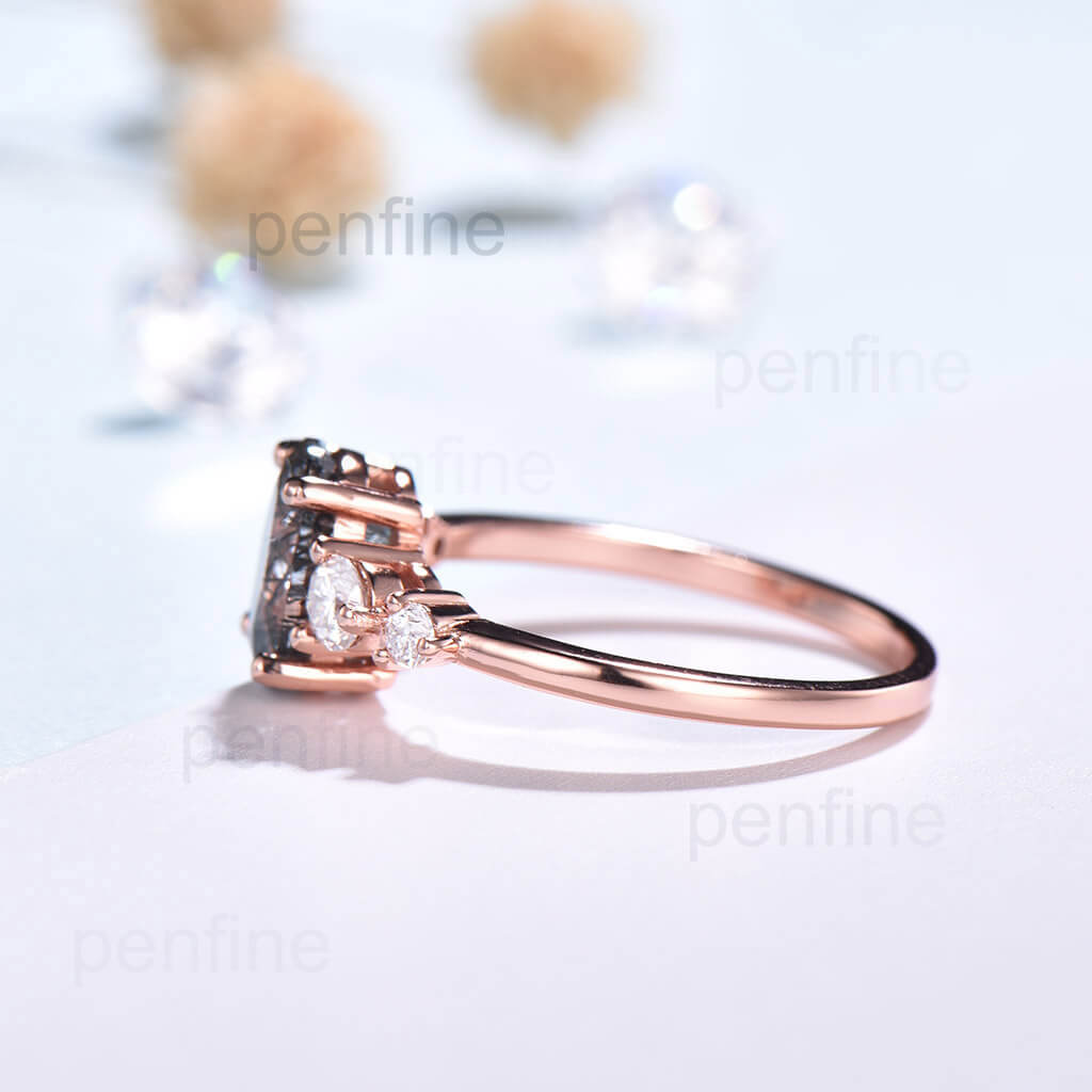 rose gold engageemnt ring