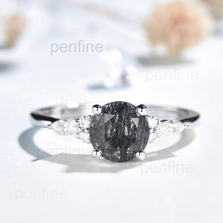 balck engagement ring