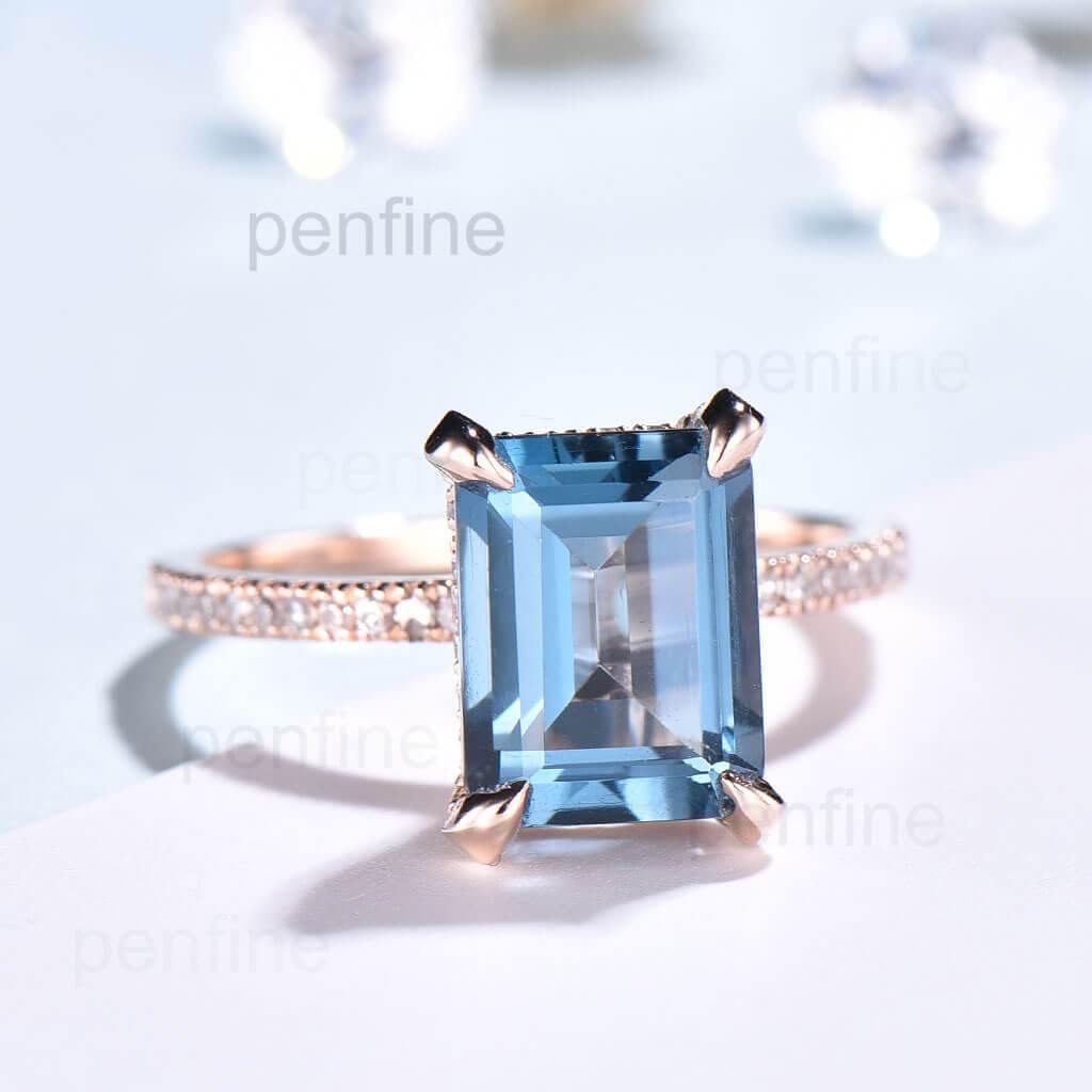 London Blue Topaz Ring