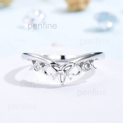 Art Deco Alexandrite Engagement Ring Set Vintage 2pcs - PENFINE