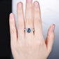 Vintage Oval Alexandrite Pearl Diamond Engagement Ring Rose Gold will002 - PENFINE