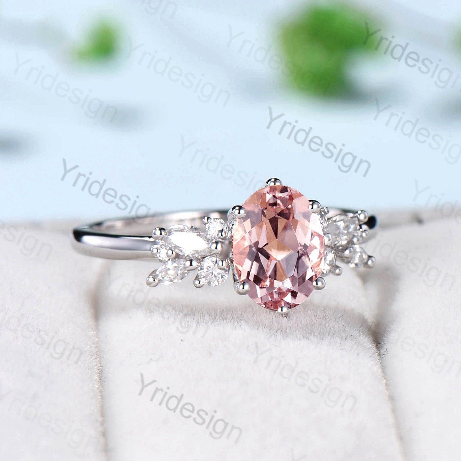 Celtic Knot Morganite Engagement Ring | deBebians