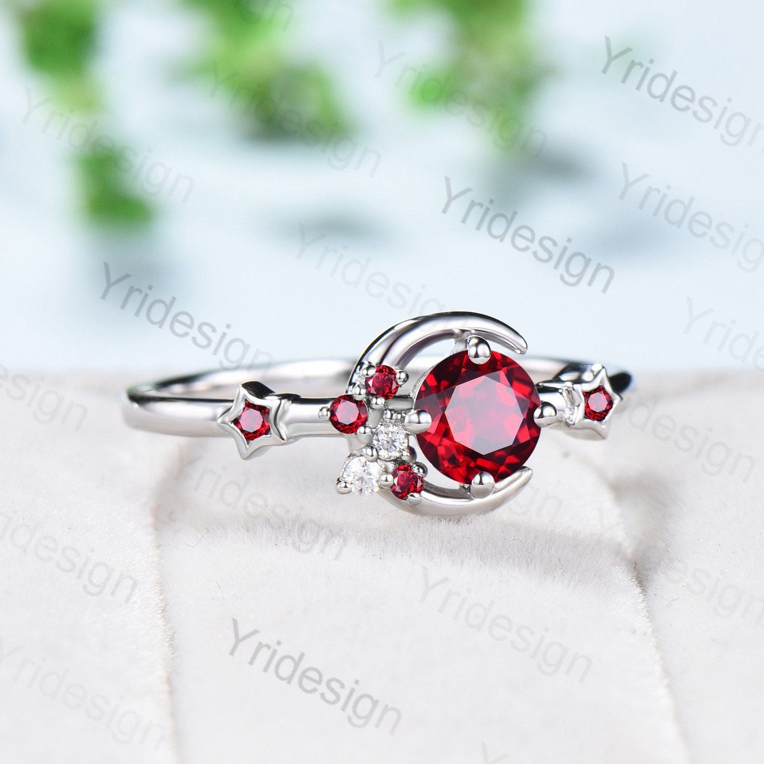 Ruby hot sale moon jewelry