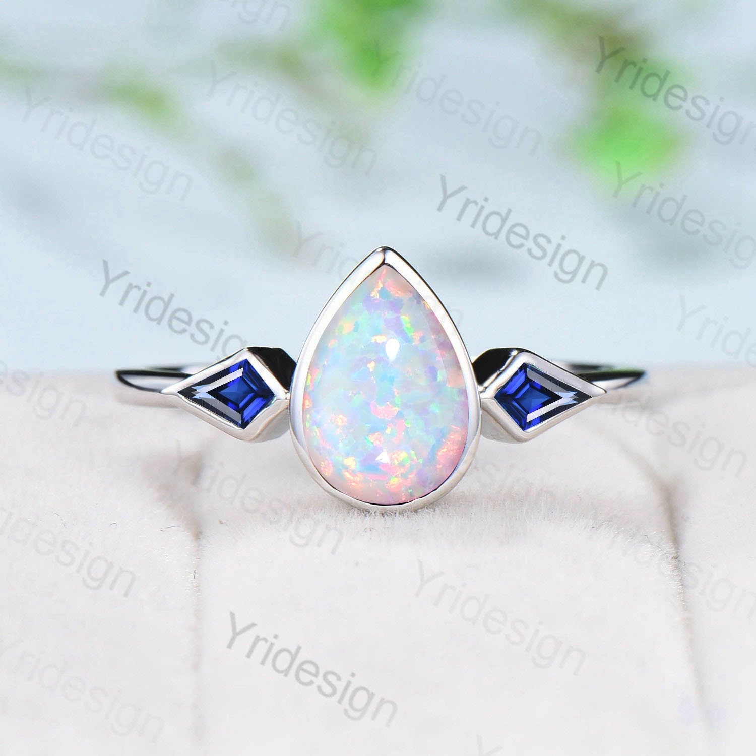 White Opal Rings
