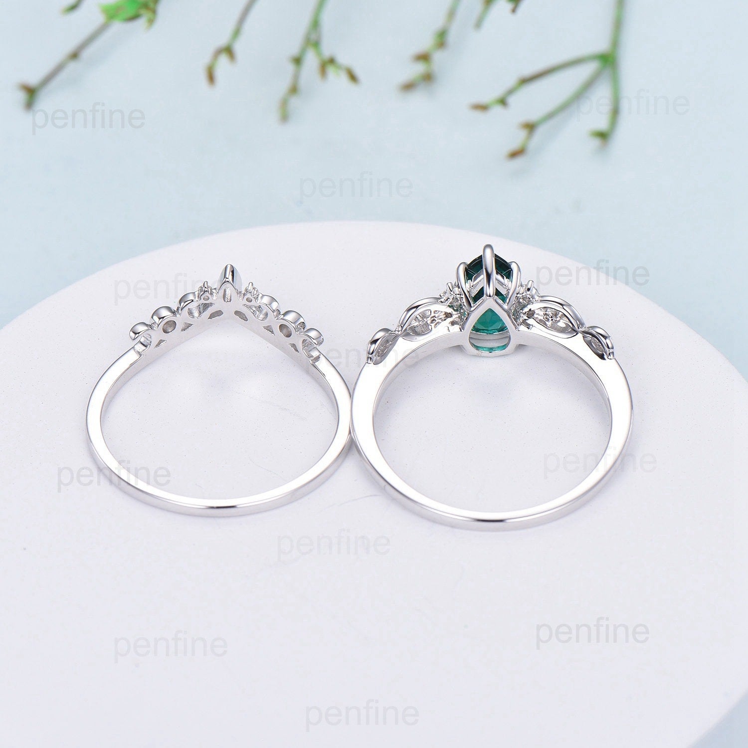 Emerald Engagement Ring, Celtic Engagement Ring, Sterling Silver Wedding  Ring, Silver Celtic Ring, Knotwork Ring, Emerald Wedding Ring, 430 - Etsy