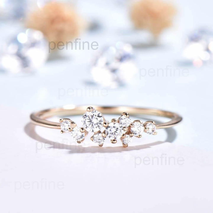 moissanite wedding band