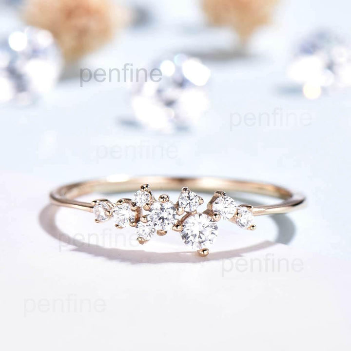 moissanite wedding ring