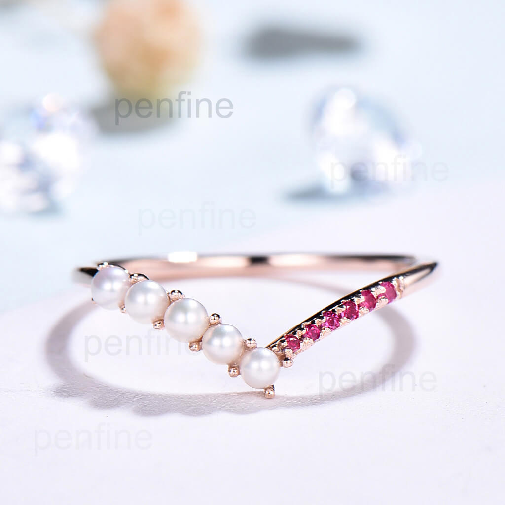 pearl and ruby band